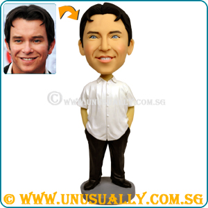 Custom 3D Smart Male In White Shirt Figurine